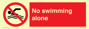 No swimming alone